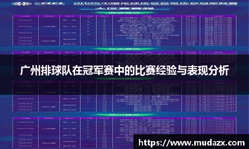 广州排球队在冠军赛中的比赛经验与表现分析